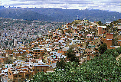 View of La Paz, Bolivia