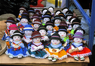 Dolls for Sale at Otavalo Market
