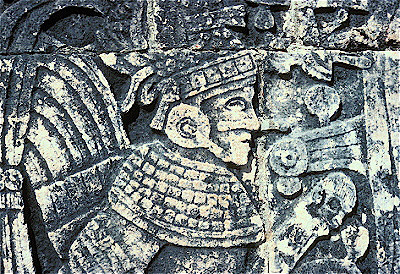 Bas Relief Carving in the Ballcourt