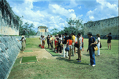  Tour Group in the Ballcourt 