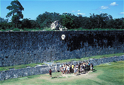  Tour Group in the Ballcourt 