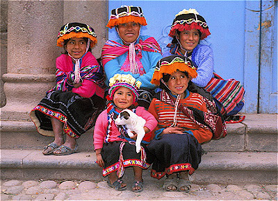 Quechua Woman and Children 