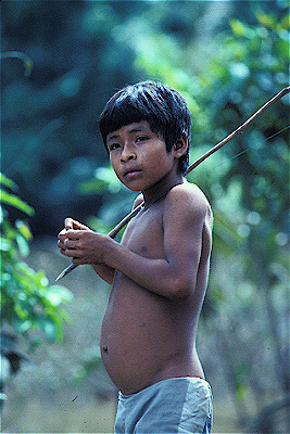  Boy with Fishing Pole , Peru