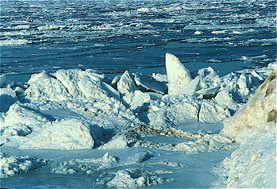 Frozen Lake Michigan