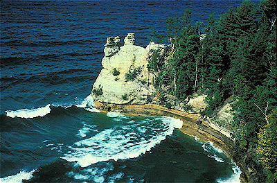 Miners Castle w/ Lake Superior