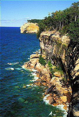 Lake Superior w/ Pictured Rocks Cliffs