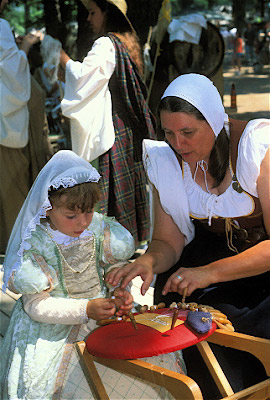 Girl Learning Lacemaking