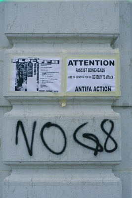 anti-G8 graffiti